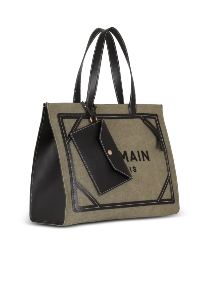 B-Army 42 Canvas-Tasche mit Lederdetails B-Army 42 Canvas-Tasche mit Lederdetails