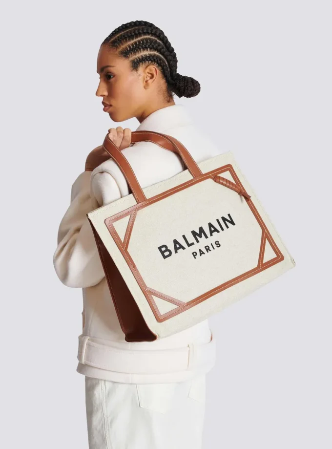 B-Army 42 Canvas-Tasche mit Lederdetails B-Army 42 Canvas-Tasche mit Lederdetails