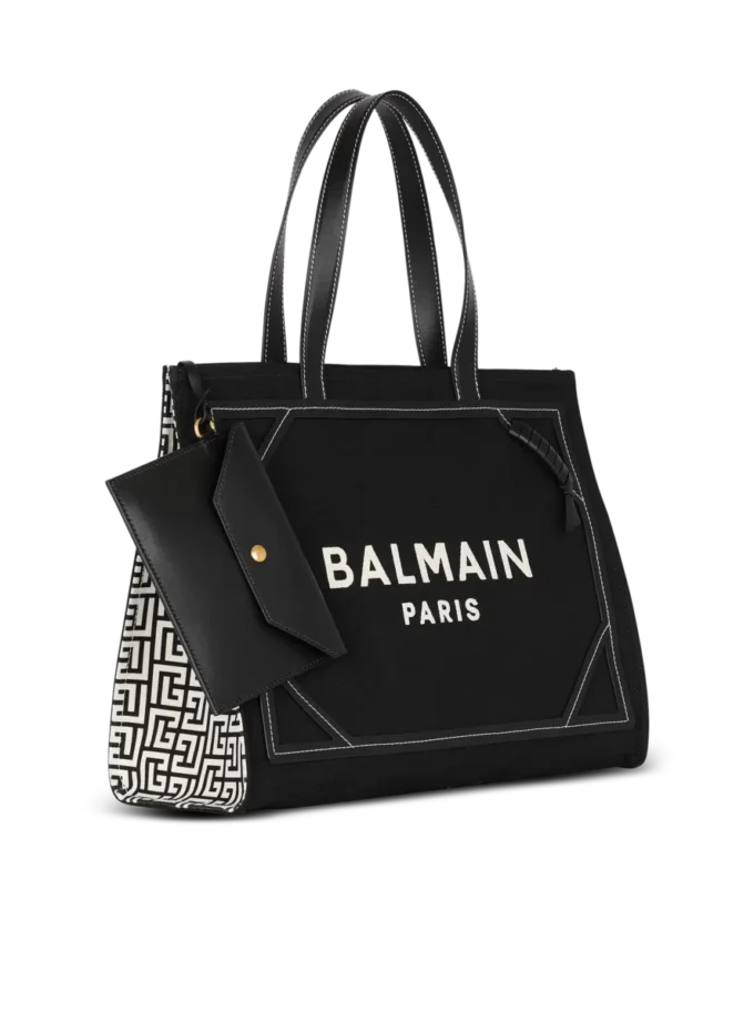B-Army 42 Monogramm-Canvas- und Ledertasche B-Army 42 Monogramm-Canvas- und Ledertasche