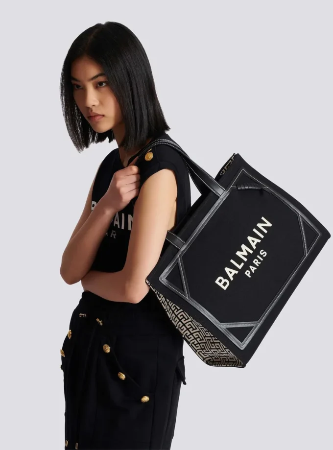 B-Army 42 Monogramm-Canvas- und Ledertasche B-Army 42 Monogramm-Canvas- und Ledertasche
