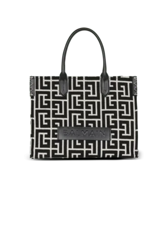 B-Army 42 Monogramm-Jacquard- und Ledertasche