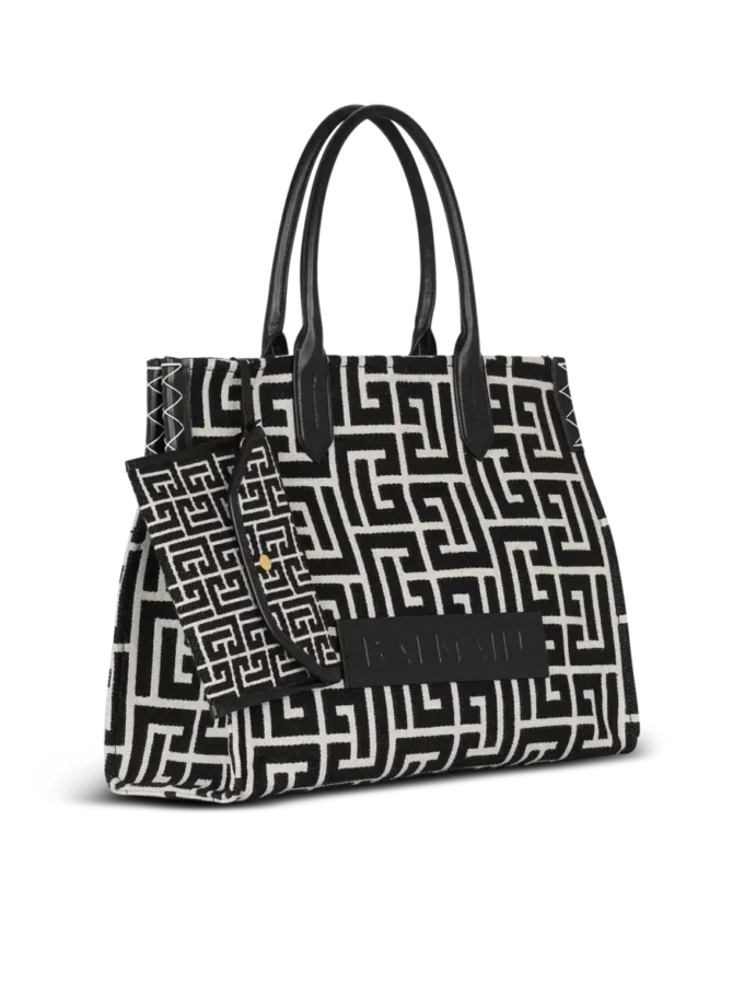 B-Army 42 Monogramm-Jacquard- und Ledertasche B-Army 42 Monogramm-Jacquard- und Ledertasche