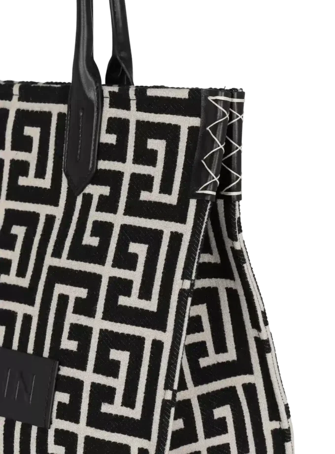 B-Army 42 Monogramm-Jacquard- und Ledertasche B-Army 42 Monogramm-Jacquard- und Ledertasche