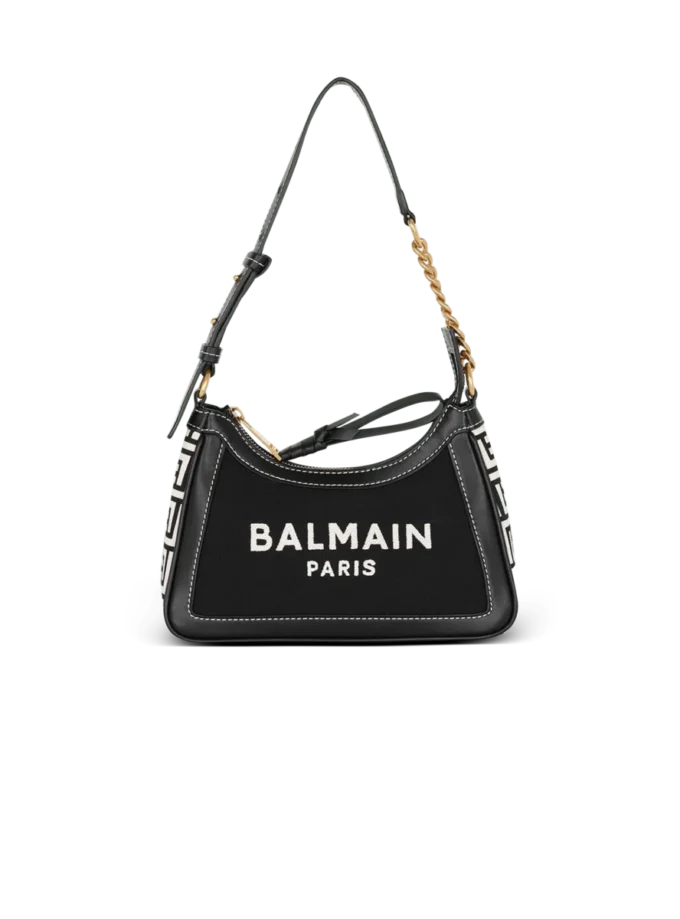B-Army Handtasche aus Monogramm-Canvas und Leder B-Army Handtasche aus Monogramm-Canvas und Leder