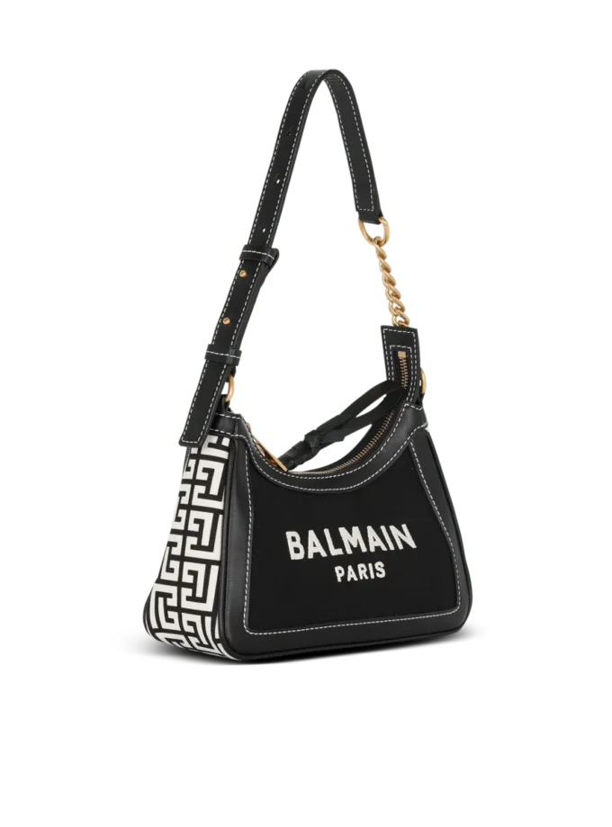 B-Army Handtasche aus Monogramm-Canvas und Leder B-Army Handtasche aus Monogramm-Canvas und Leder