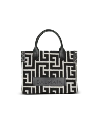 B-Army Jacquard- und Ledertasche mit Monogramm