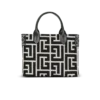 B-Army Jacquard- und Ledertasche mit Monogramm B-Army Jacquard- und Ledertasche mit Monogramm