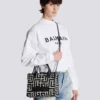 B-Army Jacquard- und Ledertasche mit Monogramm B-Army Jacquard- und Ledertasche mit Monogramm