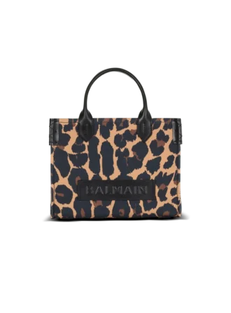 B-Army Kleine Canvas-Tasche mit Leopardenmuster
