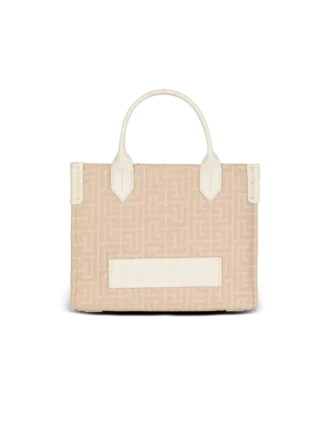 B-Army Kleine Monogramm-Tasche aus Canvas und Leder
