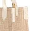 B-Army Kleine Monogramm-Tasche aus Canvas und Leder B-Army Kleine Monogramm-Tasche aus Canvas und Leder