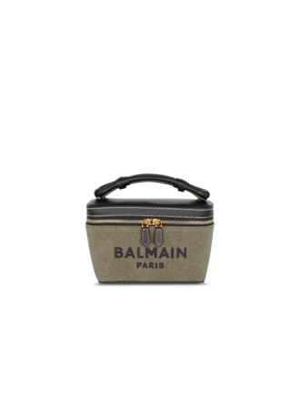 B-Army Kosmetiktasche aus Canvas und Leder