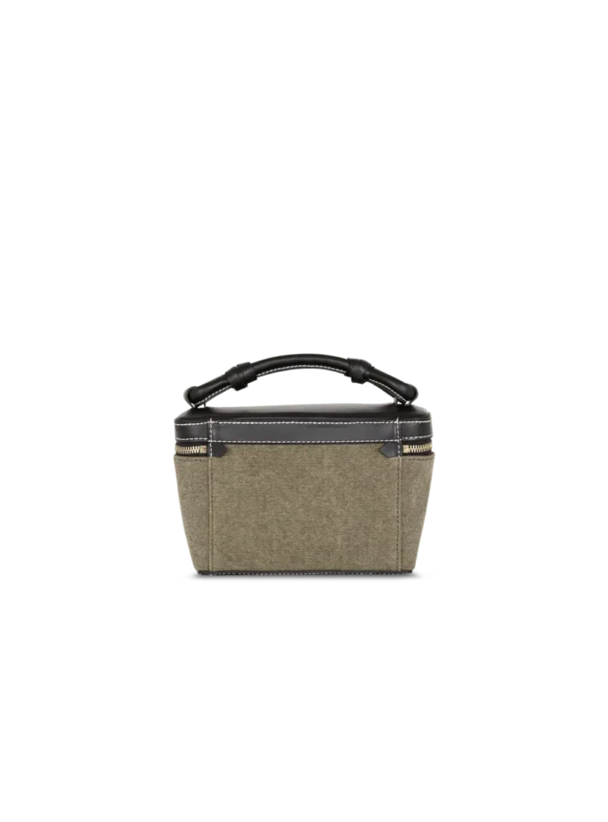 B-Army Kosmetiktasche aus Canvas und Leder B-Army Kosmetiktasche aus Canvas und Leder