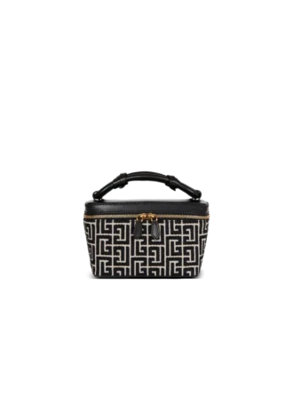 B-Army Kosmetiktasche aus Monogramm-Canvas und Leder