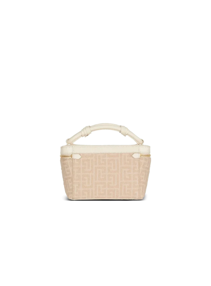 B-Army Kosmetiktasche aus Monogramm-Canvas und Leder B-Army Kosmetiktasche aus Monogramm-Canvas und Leder