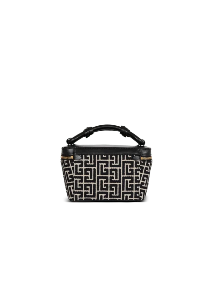 B-Army Kosmetiktasche aus Monogramm-Canvas und Leder B-Army Kosmetiktasche aus Monogramm-Canvas und Leder