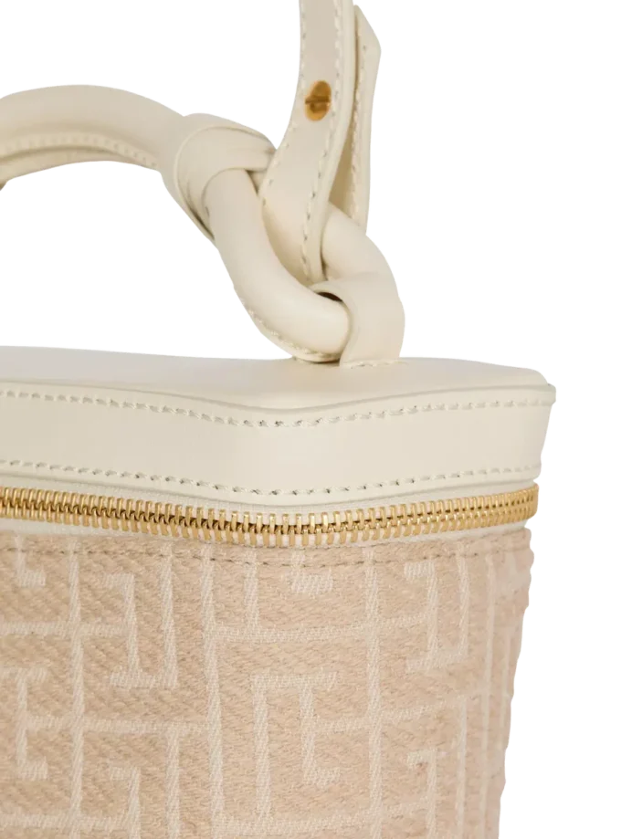 B-Army Kosmetiktasche aus Monogramm-Canvas und Leder B-Army Kosmetiktasche aus Monogramm-Canvas und Leder