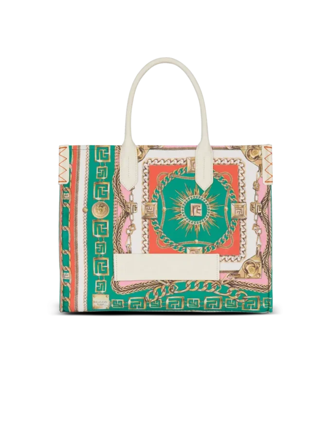 B-Army Medium Tragetasche aus bedrucktem Canvas B-Army Medium Tragetasche aus bedrucktem Canvas