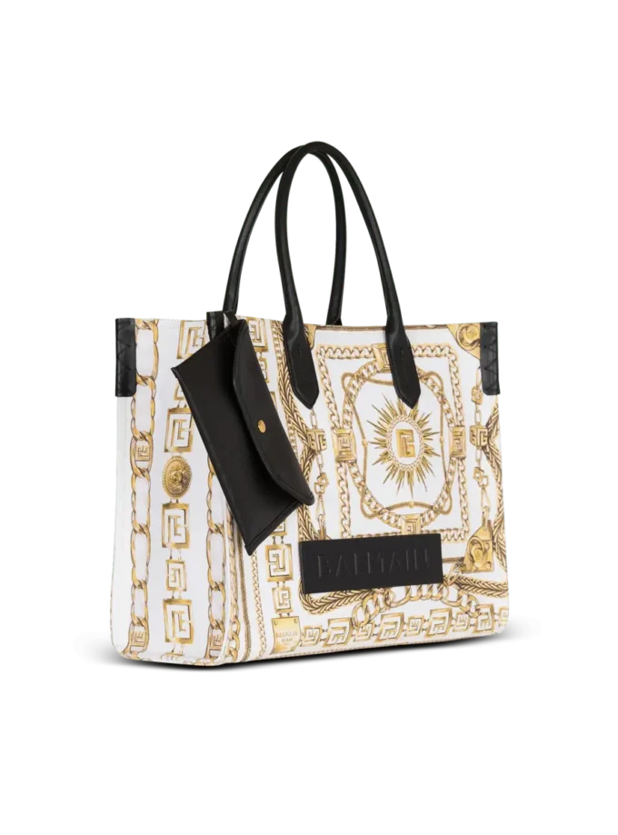 B-Army Medium Tragetasche aus bedrucktem Canvas
