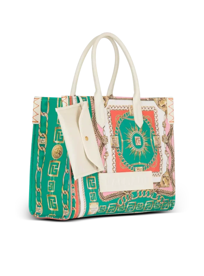 B-Army Medium Tragetasche aus bedrucktem Canvas B-Army Medium Tragetasche aus bedrucktem Canvas
