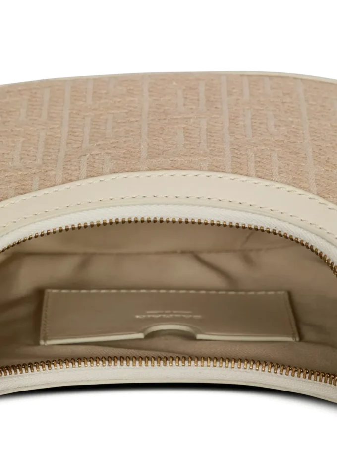B-Army Schultertasche aus Jacquard-Canvas mit Monogramm und Leder B-Army Schultertasche aus Jacquard-Canvas mit Monogramm und Leder