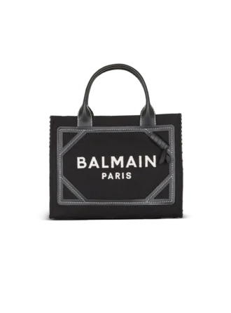 B-Army Tragetasche aus Canvas mit Monogramm und Leder