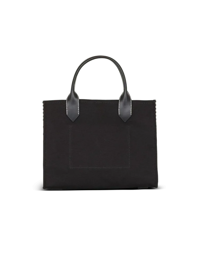 B-Army Tragetasche aus Canvas mit Monogramm und Leder B-Army Tragetasche aus Canvas mit Monogramm und Leder