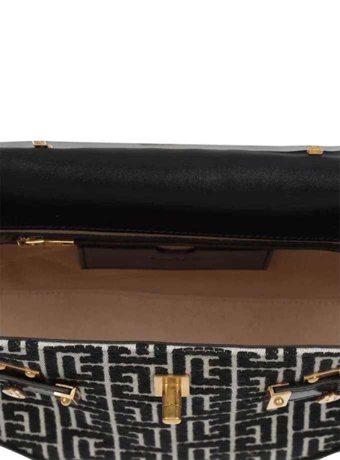 B-Buzz 23 Tasche aus Jacquard und Leder B-Buzz 23 Tasche aus Jacquard und Leder