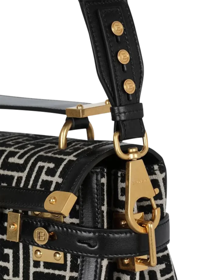 B-Buzz 23 Tasche aus Jacquard und Leder B-Buzz 23 Tasche aus Jacquard und Leder