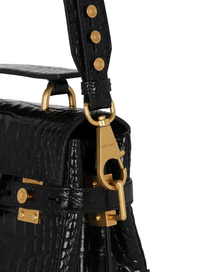 B-Buzz 23 Tasche aus Leder mit Krokodilprägung B-Buzz 23 Tasche aus Leder mit Krokodilprägung
