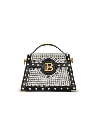 B-Buzz Dynasty Tasche aus Leder und besticktem Satin