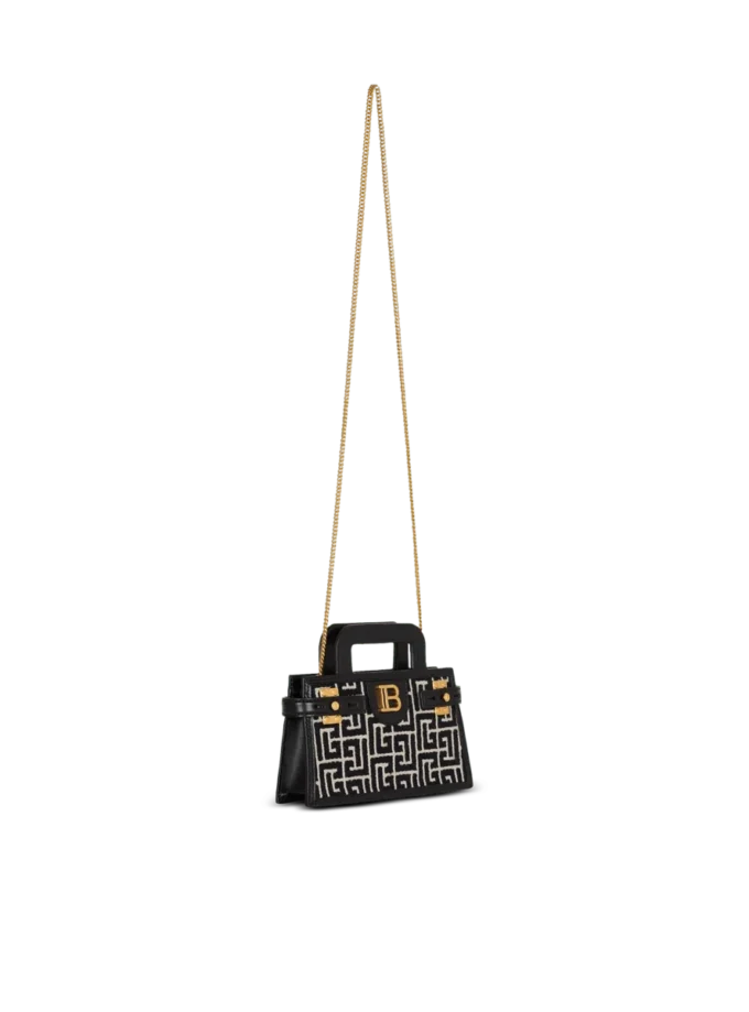 B-Buzz Kleine Handtasche mit Monogramm aus Canvas und Leder B-Buzz Kleine Handtasche mit Monogramm aus Canvas und Leder