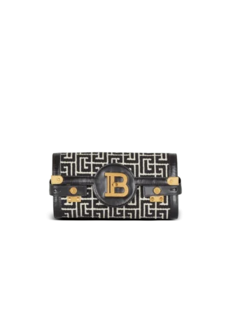 B-Buzz Pouch 23 aus Jacquard-Canvas mit Monogramm und Leder