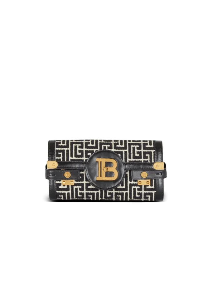 B-Buzz Pouch 23 aus Jacquard-Canvas mit Monogramm und Leder B-Buzz Pouch 23 aus Jacquard-Canvas mit Monogramm und Leder