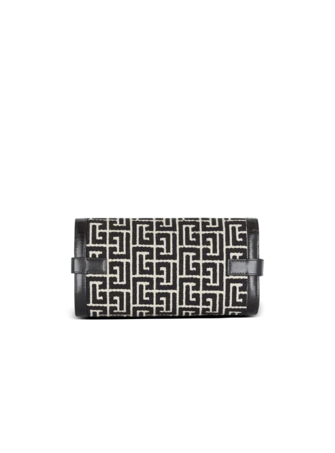 B-Buzz Pouch 23 aus Jacquard-Canvas mit Monogramm und Leder B-Buzz Pouch 23 aus Jacquard-Canvas mit Monogramm und Leder