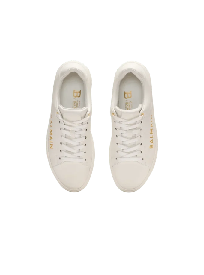B-Court Sneakers aus bedrucktem Kalbsleder B-Court Sneakers aus bedrucktem Kalbsleder