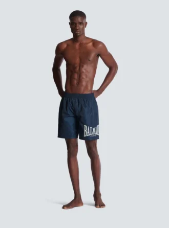 Badeshorts mit Balmain College-Logo