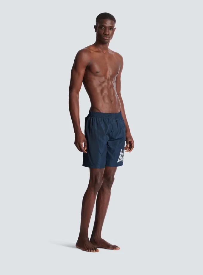 Badeshorts mit Balmain College-Logo