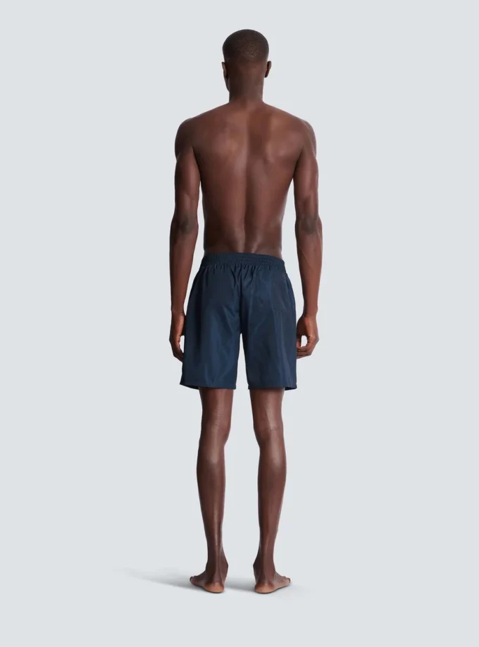 Badeshorts mit Balmain College-Logo