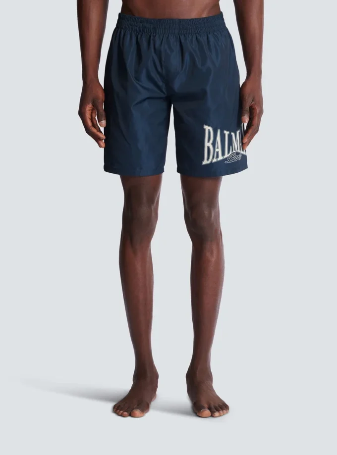 Badeshorts mit Balmain College-Logo