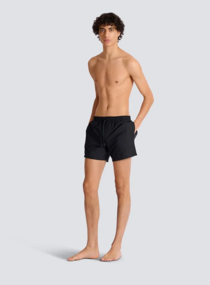 Badeshorts mit Monogramm