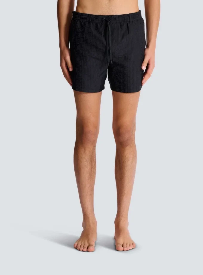 Badeshorts mit Monogramm