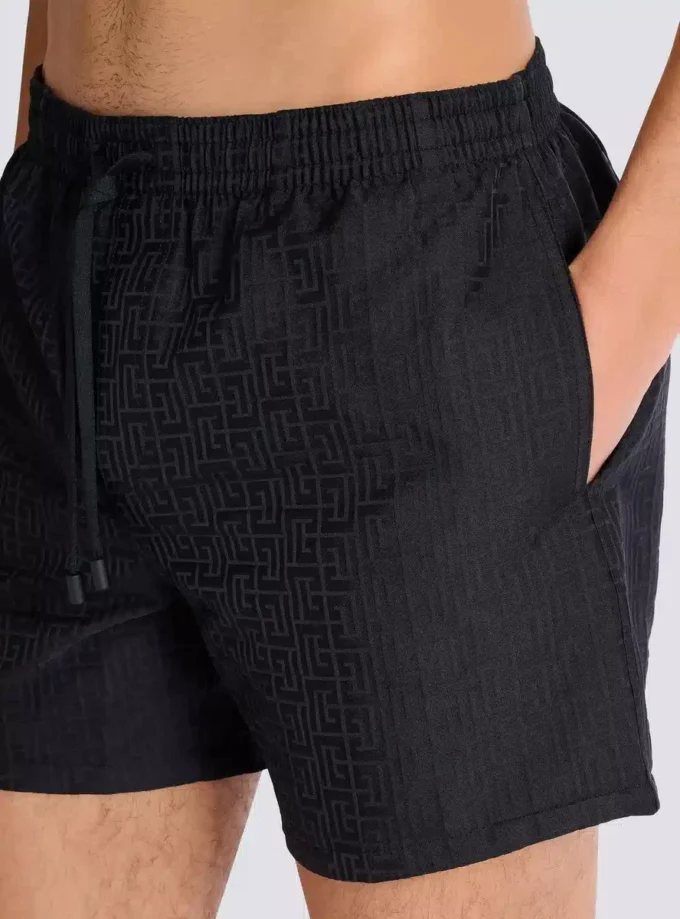 Badeshorts mit Monogramm