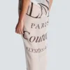 Balmain Couture zweifarbiger Strandwickel mit Print