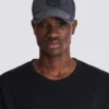Balmain Écusson bestickte Denim-Kappe Balmain Écusson bestickte Denim-Kappe
