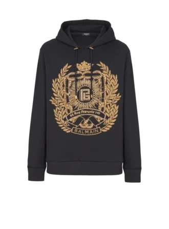 Balmain Écusson bestickter Hoodie