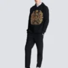 Balmain Écusson bestickter Hoodie Balmain Écusson bestickter Hoodie