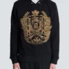 Balmain Écusson bestickter Hoodie Balmain Écusson bestickter Hoodie