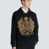 Balmain Écusson bestickter Hoodie Balmain Écusson bestickter Hoodie