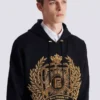 Balmain Écusson bestickter Hoodie Balmain Écusson bestickter Hoodie